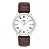 Buy Shop Tissot T Classic Dream White Dial Brown Leather Strap Watch for Men - T033.410.16.013.01 USA Online