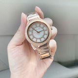 Buy Shop Michael Kors Kerry Mother of Pearl Dial Rose Gold Steel Strap Watch for Women - MK3333 USA Online