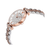 Buy Shop Emporio Armani Gianni T Bar White Dial Two Tone Steel Strap Watch For Women - AR1926 USA Online