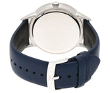 Emporio Armani Renato White DIal Blue Leather Strap Watch For Men - AR11119