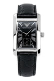 Buy Shop Emporio Armani Classic Analog Black Dial Black Leather Strap Strap Watch For Men - AR1604 USA Online