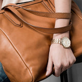 Buy Shop Fossil Jacqueline White Dial Gold Steel Strap Watch for Women - ES3434 USA Online