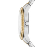 Buy Shop Fossil Stella Sport Multifunction Silver Dial Two Tone Steel Strap Watch for Women - ES5107 USA Online