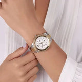 Buy Shop Fossil Stella Sport Multifunction Silver Dial Two Tone Steel Strap Watch for Women - ES5107 USA Online