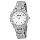Buy Shop Fossil Jesse White Dial Silver Steel Strap Watch for Women - ES2362 USA Online