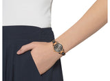 Buy Shop Fossil Georgia Smoke Grey Dial Grey Leather Strap Watch for Women - ES3077 USA Online