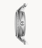 Buy Shop Fossil Virginia Silver Dial Silver Steel Strap Watch for Women - ES3282 USA Online