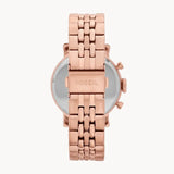 Buy Shop Fossil Boyfriend Chronograph Rose Gold Dial Rose Gold Steel Strap Watch for Women - ES3380 USA Online