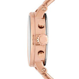 Buy Shop Fossil Boyfriend Chronograph Rose Gold Dial Rose Gold Steel Strap Watch for Women - ES3380 USA Online