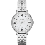 Buy Shop Fossil Jacqueline White Dial Silver Steel Strap Watch for Women - ES3433 USA Online