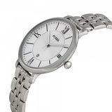 Buy Shop Fossil Jacqueline White Dial Silver Steel Strap Watch for Women - ES3433 USA Online