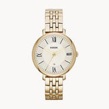 Buy Shop Fossil Jacqueline White Dial Gold Steel Strap Watch for Women - ES3434 USA Online