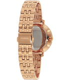 Buy Shop Fossil Jacqueline Rose Gold Dial Rose Gold Steel Strap Watch for Women - ES3435 USA Online