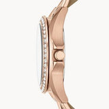 Buy Shop Fossil Riley White Dial Sand Leather Strap Watch for Women - ES3466 USA Online