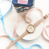 Buy Shop Fossil Jacqueline White Dial Brown Leather Strap Watch for Women - ES3487 USA Online