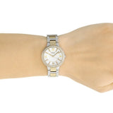 Buy Shop Fossil Virginia Silver Dial Two Tone Steel Strap Watch for Women - ES3503 USA Online