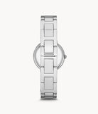 Buy Shop Fossil Virginia Pink Dial Silver Steel Strap Watch for Women - ES3504 USA Online