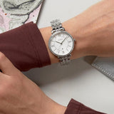 Buy Shop Fossil Jacqueline White Dial Silver Steel Strap Watch for Women - ES3545 USA Online
