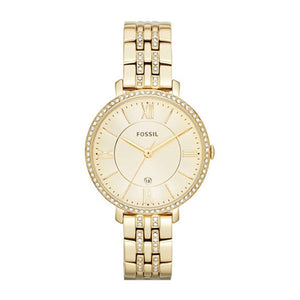 Buy Shop Fossil Jacqueline Gold Dial Gold Steel Strap Watch for Women - ES3547 USA Online