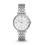 Buy Shop Fossil Jacqueline White Dial Silver Steel Strap Watch for Women - ES3631 USA Online