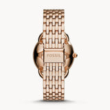 Buy Shop Fossil Tailor Rose Gold Dial Rose Gold Stainless Steel Strap Watch for Women - ES3713 USA Online