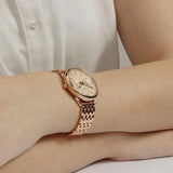 Buy Shop Fossil Tailor Rose Gold Dial Rose Gold Stainless Steel Strap Watch for Women - ES3713 USA Online