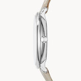 Buy Shop Fossil Jacqueline White Dial Beige Leather Strap Watch for Women - ES3793 USA Online