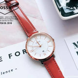 Buy Shop Fossil Jacqueline White Dial Brown Leather Strap Watch for Women - ES3842 USA Online