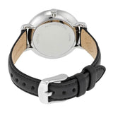 Fossil Jacqueline Quartz White Dial Black Leather Strap Watch for Women - ES3972