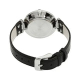 Fossil Jacqueline Quartz White Dial Black Leather Strap Watch for Women - ES3972