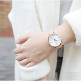 Buy Shop Fossil Jacqueline White Dial Pink Leather Strap Watch for Women - ES3988 USA Online
