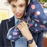 Buy Shop Fossil Tailor Blue Dial Blue Leather Strap Watch for Women - ES4092 USA Online