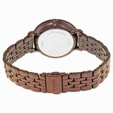 Buy Shop Fossil Jacqueline Brown Dial Brown Steel Strap Watch for Women - ES4100 USA Online