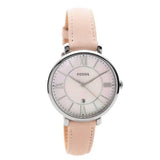 Buy Shop Fossil Jacqueline Blush Mother of Pearl Dial Pink Leather Strap Watch for Women - ES4151 USA Online
