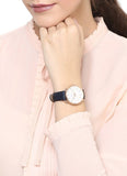 Buy Shop Fossil Tailor White Dial Blue Leather Strap Watch for Women - ES4260 USA Online