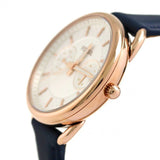 Buy Shop Fossil Tailor White Dial Blue Leather Strap Watch for Women - ES4260 USA Online