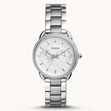 Buy Shop Fossil Tailor White Dial Silver Steel Strap Watch for Women - ES4262 USA Online