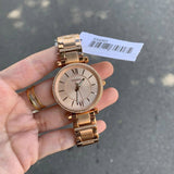 Buy Shop Fossil Carlie Rose Gold Dial Rose Gold Steel Strap Watch for Women - ES4301 USA Online