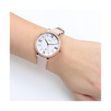 Buy Shop Fossil Jacqueline White Dial Pink Leather Strap Watch for Women - ES4303 USA Online