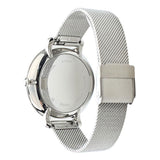 Buy Shop Fossil Jacqueline Mother of Pearl Blue Dial Silver Mesh Strap Watch for Women - ES4322 USA Online