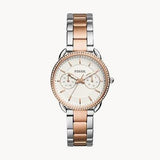 Buy Shop Fossil Tailor White Dial Two Tone Steel Strap Watch for Women - ES4396 USA Online