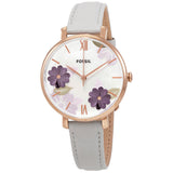 Buy Shop Fossil Jacqueline Multi Colored Dial Blue Leather Strap Watch for Women - ES4813 USA Online