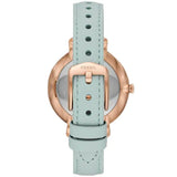 Buy Shop Fossil Jacqueline Multi Colored Dial Blue Leather Strap Watch for Women - ES4813 USA Online