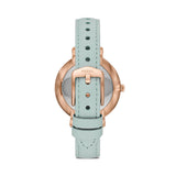 Buy Shop Fossil Jacqueline Multi Colored Dial Blue Leather Strap Watch for Women - ES4813 USA Online