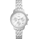 Buy Shop Fossil Neutra Chronograph Silver Dial Silver Steel Strap Watch for Women - ES5217 USA Online
