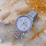 Buy Shop Fossil Neutra Chronograph Silver Dial Silver Steel Strap Watch for Women - ES5217 USA Online