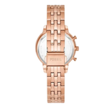 Buy Shop Fossil Neutra Chronograph Mother of Pearl Brown Dial Rose Gold Steel Strap Watch for Women - ES5218 USA Online