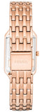 Fossil Raquel Three Hand Date White Dial Rose Gold Steel Strap Watch For Women - ES5271