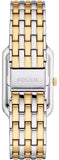Buy Shop Fossil Raquel Three Hand Mother of Pearl Dial Two Tone Steel Strap Watch For Women - ES5305 USA Online