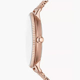 Buy Shop Fossil Jacqueline Mother of Pearl White Dial Gold Mesh Strap Watch for Women - ES4352 USA Online